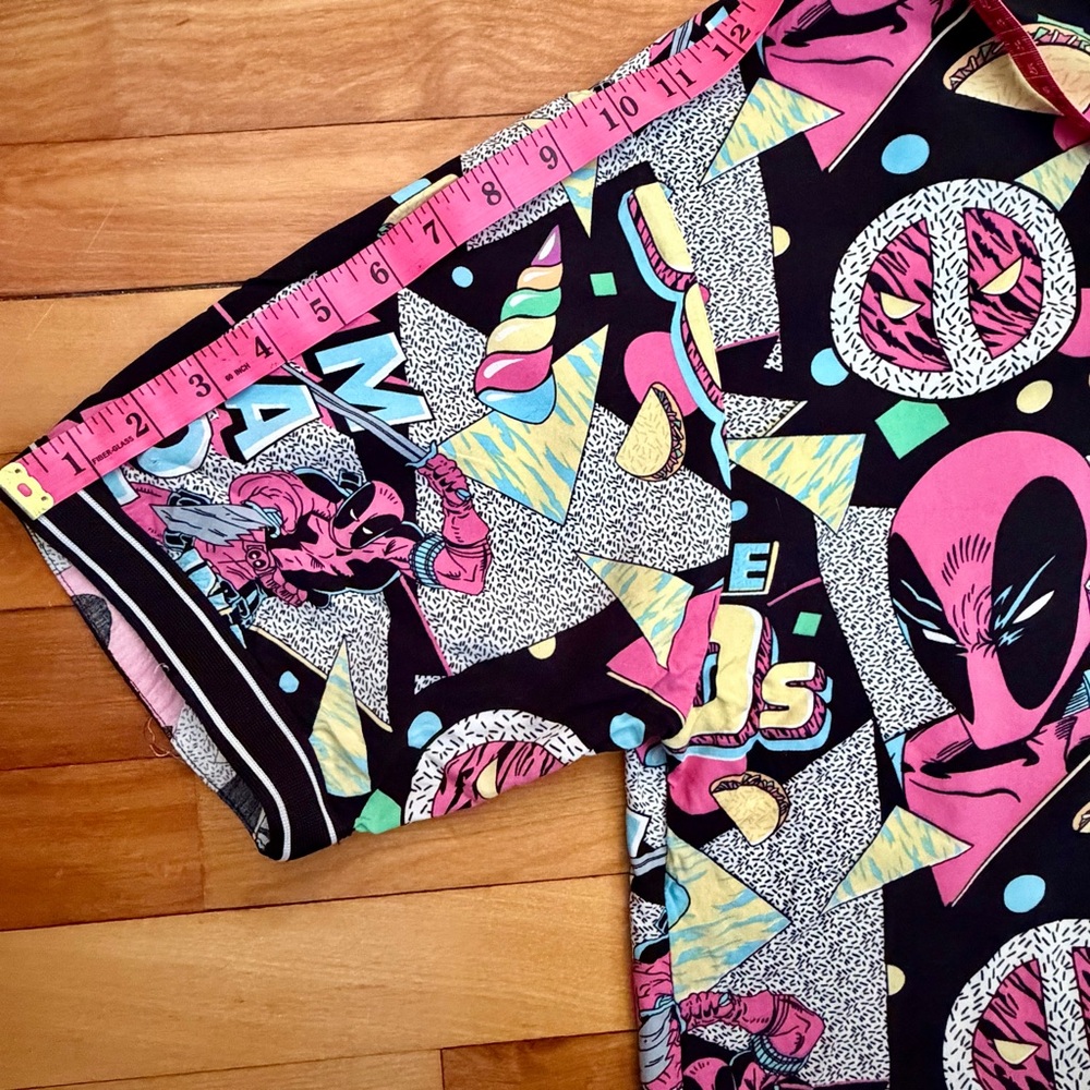RARE Vintage Deadpool “Made in the 90s” Men’s Button-Up Shirt – Large - Picture 8 of 11